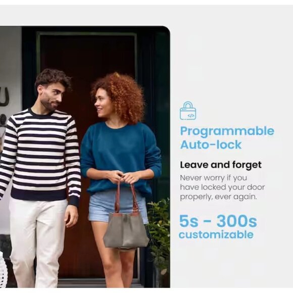 Lockly Pro Zeno Series Deadbolt WiFi Smart Lock Home Key Fingerprint Siri/Alexa - Picture 10 of 14